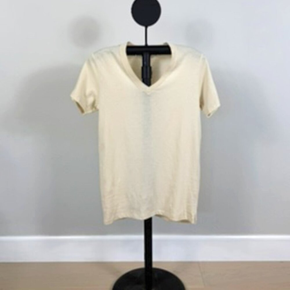 Alternative Apparel Women's Ivory V-Neck T-Shirt